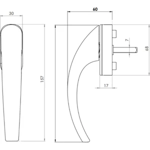 Pencere Kolu Ege Akustik Mat Siyah Penpazarı