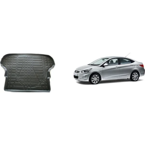 Cross Oto Aksesuarları Hyundai Accent Blue Bagaj Havuzu - Kokusuz, Yüksek Kenarlı 3D A+ Kalite