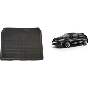Cross Oto Aksesuarları Citroen C4 HB (2011-2020) Bagaj Havuzu - Kokusuz, Yüksek Kenarlı 3D A+ Kalite
