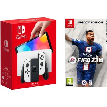 Nintendo Switch Siyah Beyaz ( Ithalatçı Garantili ) + Ns Fifa