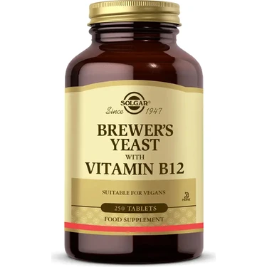 Solgar Brewer's Yeast with Vitamin B12 250