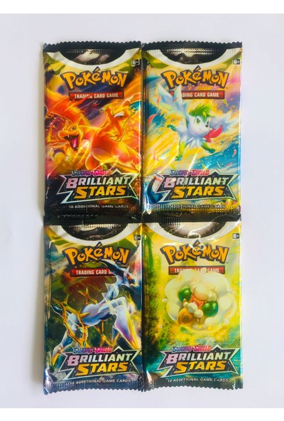 Pokemon Brıllıant Stars Oyun Kartları (4 Paket)