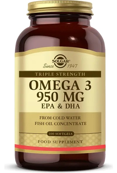 Solgar Omega 3 950 Mg 100 Softgels Balık Yağı