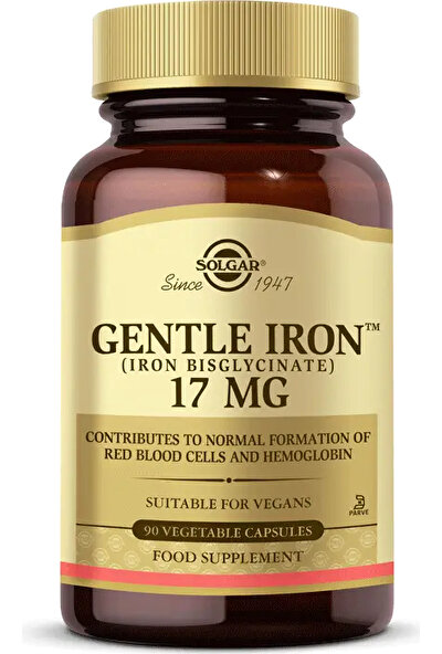 Solgar Gentle Iron 17 mg 90 V-Kapsül