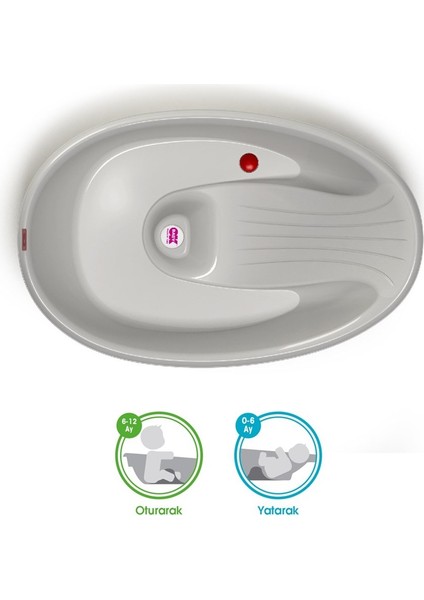 Bella Çift Yönlü Banyo Küveti 0-12 Ay / Gri