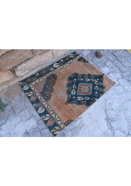 Türk Halısı, Eskitme Halı, Halı, 88X110 cm Kahverengi Halı, Bahçe Duvar Asma Halı, 1793 fiyatları