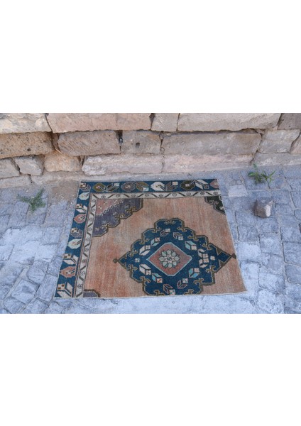 Türk Halısı, Eskitme Halı, Halı, 88X110 cm Kahverengi Halı, Bahçe Duvar Asma Halı, 1793 fırsatları