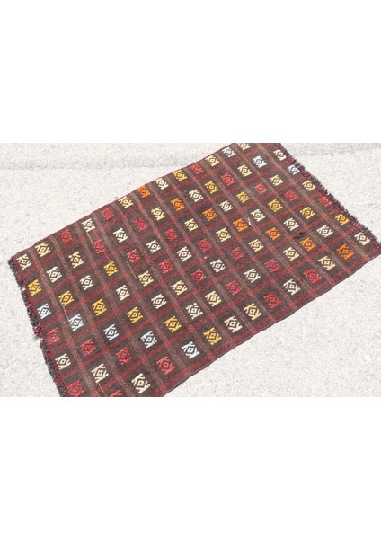 Türk Halısı, Eskitme Halı, Halı, 83X123 cm Siyah Halı, Kabilesı Duvar Asma Halı, 7492 fiyatları