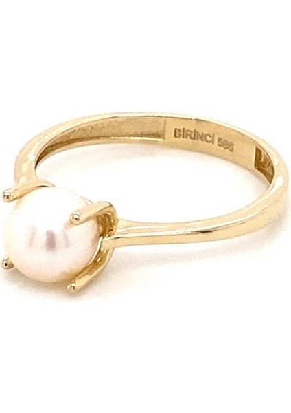 BIRINCI1926 14 Ayar Altın Tek Taş Modeli Inci Yüzük fiyatları