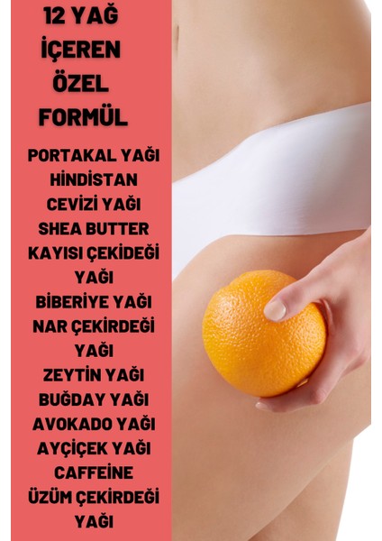 Selülit ve Çatlak Bakım Yağı 12 Yağ Içeren Özel Formül 190 ml