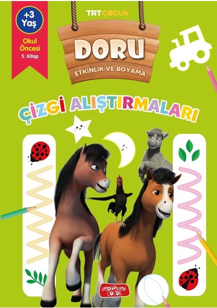 TRT Çocuk Doru Etkinlik ve Boyama: Çizgi Alıştırmaları