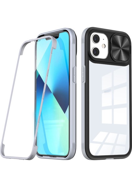 iPhone 12 Pro Için Telefon Kılıfı - Gümüş (Yurt Dışından)