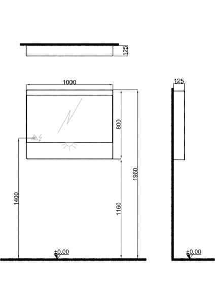 Edge 100CM Set Antrasıt / Vızon (Lavabo Harıç)