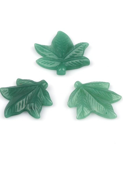 Aventurin Doğal Taş Çınar Yaprağı