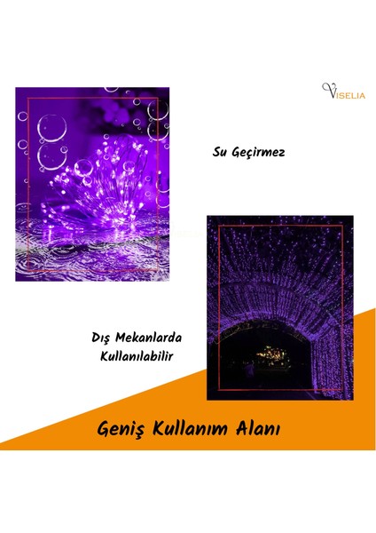 Peri LED Çok Amaçlı Dekoratif Aydınlatma 3 Metre Piller Dahil Şerit Parti Işığı modelleri