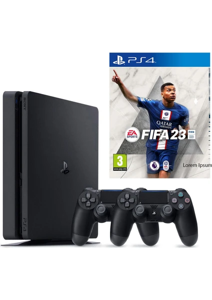 Playstation 4 Slim + 2.Dualshock + Ps4 Fifa 23