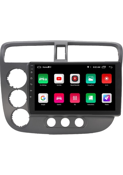 Honda V-Tech 2 Android 11 Carplay Multimedya Ekran Teyp 2GB+16GB