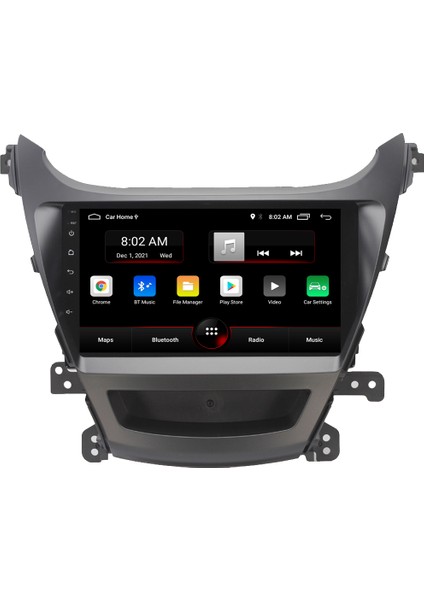 Hyundai Elantra Android 11 Carplay Multimedya Ekran Teyp 2GB+16GB