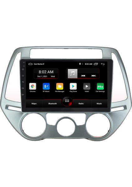 Hyundai I20 Android 11 Carplay Multimedya Ekran Teyp 2GB+16GB