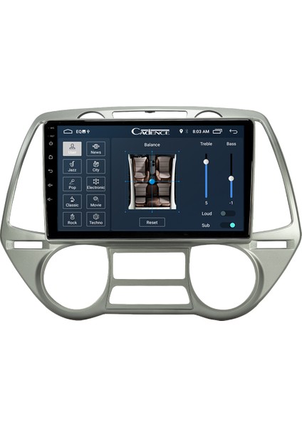 Hyndai I20 Android 11 Carplay Multimedya Ekran Teyp 2GB+16GB