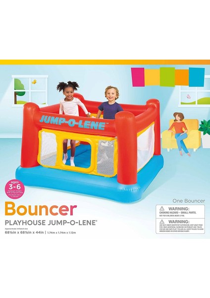 48260 Şişme Zıplama Havuzu Oyun Evi Jump-O-Lene +Pompa Hediyeli fiyatları