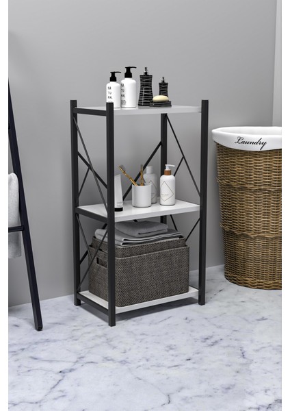 Venice Banyo Düzenleyici Banyo Dolabı Çok Amaçlı Dolap 3 Katlı Metal Mutfak Düzenleyici