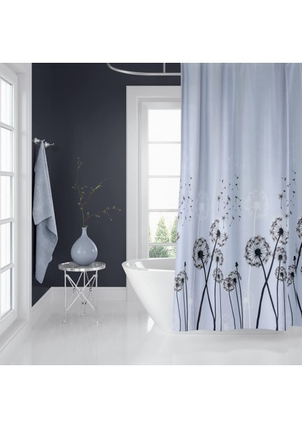 Jackline 2200 Duş Perdesi Çift Kanat 110X200, Desenli/gri