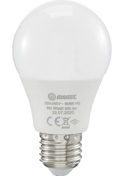 LED Ampul, 12W, 6500K, Beyaz Işık