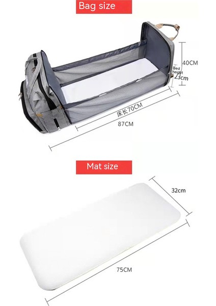 Bebek Yatağı Kapasiteli Bebek Bakım Çantası (Yurt Dışından) fırsatları