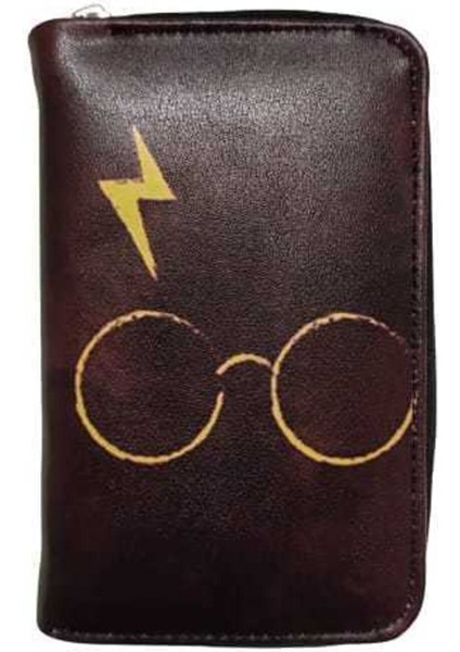 Harry Potter Kitap Görünümlü Kilitlenebilir Gizli Kasa, Cüzdan, Rozet Hediye Seti