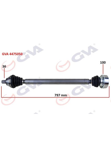 Komple Aks Sağ Golf 5/6-A3-Leon-Octavıa 1.6 102 Hp Man. 797MM