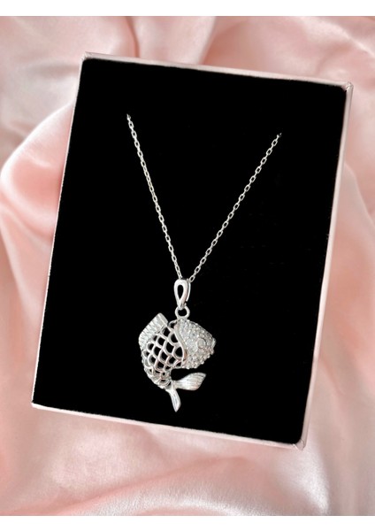Alâ Silver Jewellery Balık 925 Ayar Gümüş Kolye