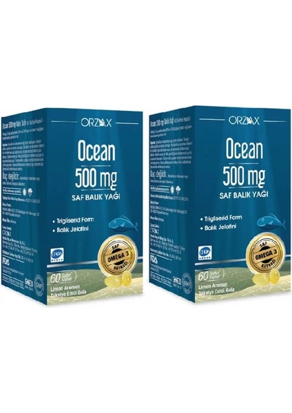 Ocean 500mg 60 Kapsül 2 Kutu