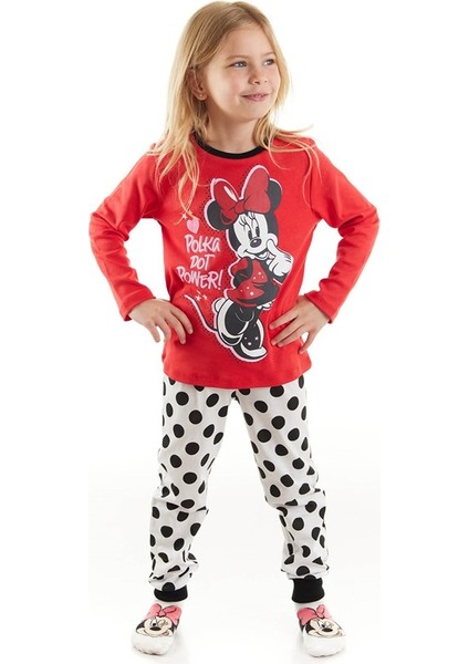 Lisanslı Kız Çocuk Puantiyeli Pijama Takım 20242 modelleri