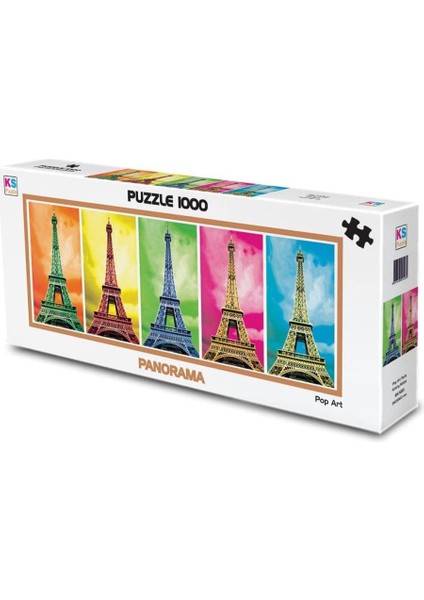 Puzzle 1000 - Panoramik Pop Art Paris