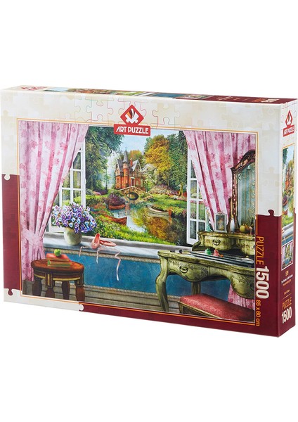 Penceremdeki Şato 1500 Parça Puzzle