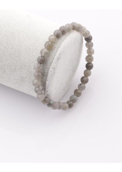 Labradorit Doğal Taş Bileklik 6 mm Küre Kesim