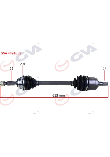 Komple Aks Sol Accent Admıre 1.3-1.5d 03-06 Abs Li 29DIŞ 613MM