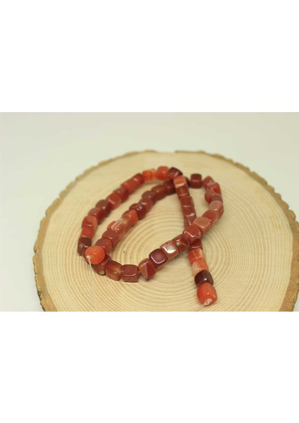 Akik Taşı Küp Şekilli 7-8mm Aralığı/5 Adet (24235-1) fiyatları