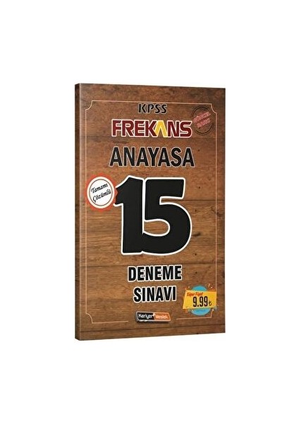 Kariyer Meslek Yayıncılık 2019 Kpss Frekans Anayasa Çözümlü 15 Deneme Sınavı