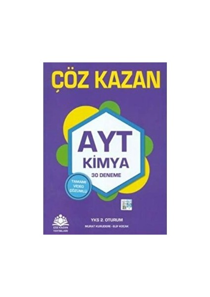Çöz Kazan AYT Kimya 30 Deneme