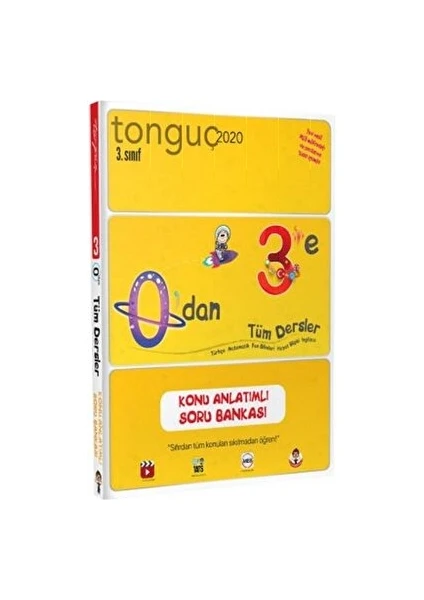 Tonguç Akademi 2020 3. Sınıf 0’dan 3’e Tüm Dersler Konu Anlatımlı Soru Bankası