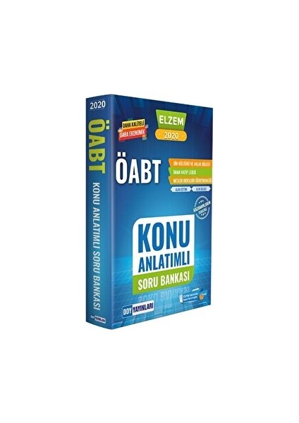 Ddy Yayınları 2020 ÖABT Din Kültürü ve Ahlak Bilgisi Elzem Serisi Konu Anlatımlı Soru Bankası