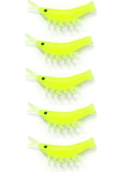 3051 Silikon Karides 3.5cm Suni Yem 5'li Paket