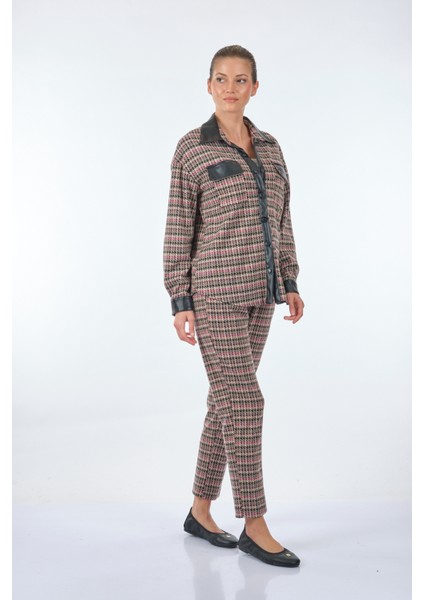 Oversize Gömlek Yaka Pantolon Takım - Minimalist Günlük Tarz indirimleri