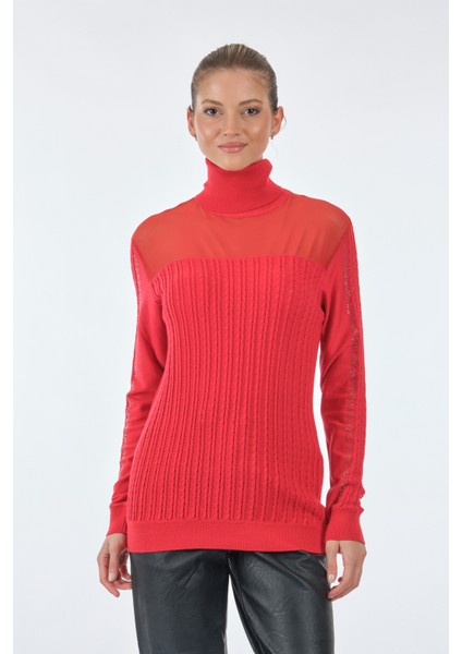 Minimalist Boğazlı Uzun Kol Kadın Triko Kazak fiyatları