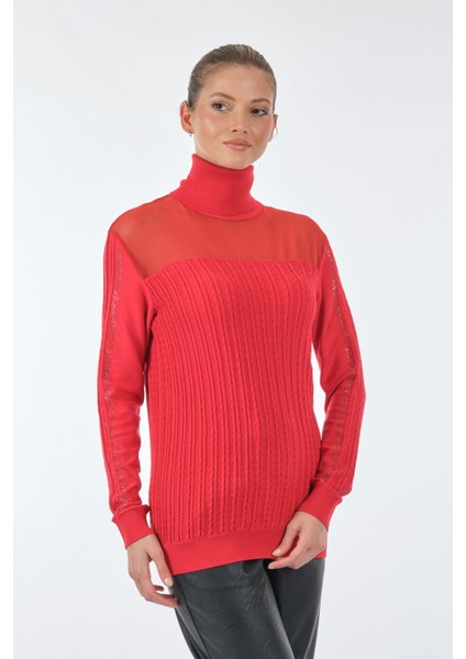 Minimalist Boğazlı Uzun Kol Kadın Triko Kazak indirimleri