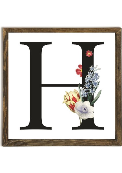 Masif Çerçeveli S Harfi Baskılı Sanatsal Tablo fiyatları