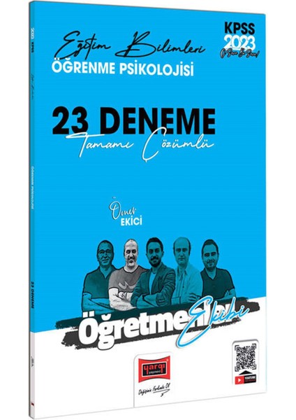 KPSS 2023 Eğitim Bilimleri Öğretmenler Ekibi Öğrenme Psikolojisi Tamamı Çözümlü 23 Deneme