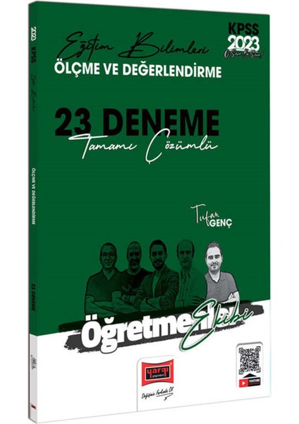 KPSS 2023 EB Öğretmenler Ekibi Ölçme ve Değerlendirme Tamamı Çözümlü 23 Deneme Sınavı